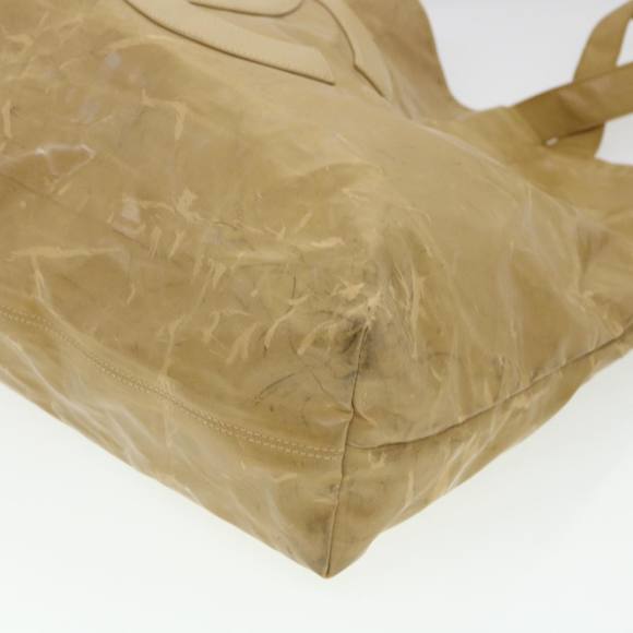 CHANEL Shoulder Bag Enamel Beige CC Auth bs5025 - Picture 9 of 16